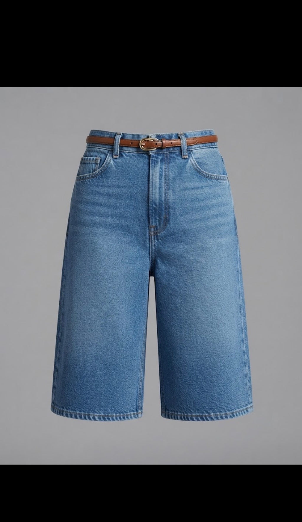 Le Bermuda « Riviera » en Denim – Bleu Classique