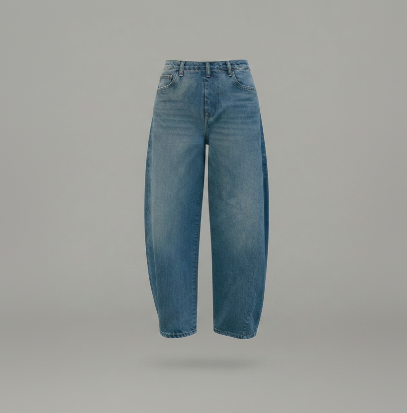 Le Jean Barrel Fit « Iconique » – Bleu Denim