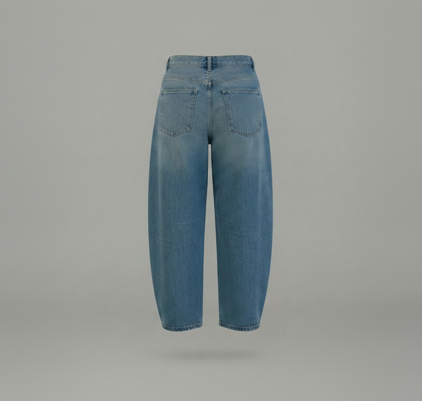 Le Jean Barrel Fit « Iconique » – Bleu Denim