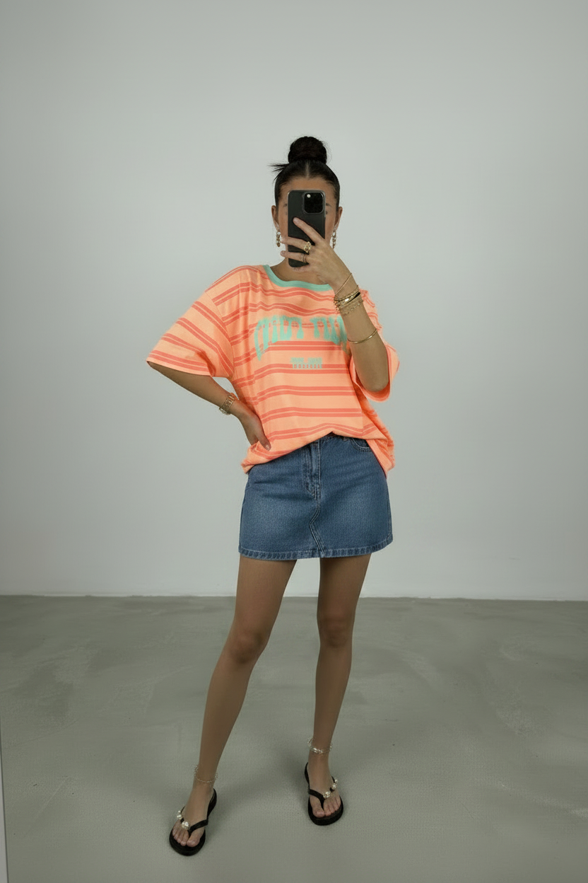 Le T-Shirt Oversize « Saint-Tropez » – Éclat Estival