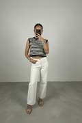 Le Jean Barrel Fit « Signature » – Écru Intemporel