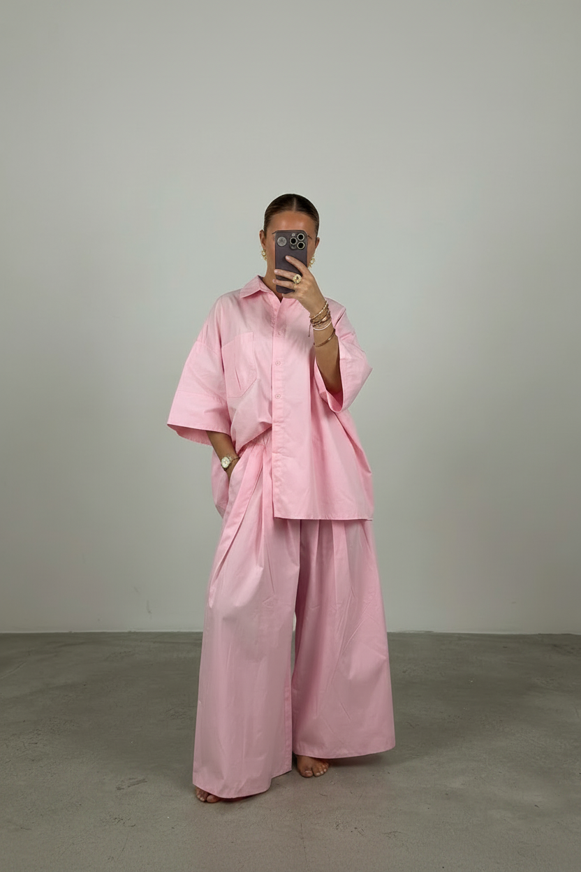 L'Ensemble Signature en Coton – Rose Horizon